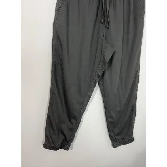 Point Sur by J. Crew Gray Jogger 100% Cotton Elastic Waist Lounge Pants Size 8 - Picture 7 of 11